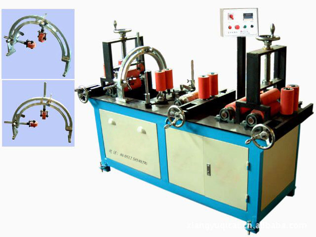 Shaped circular surface profile film sticking machine